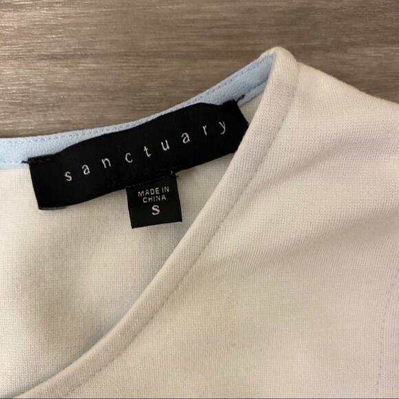 Sanctuary Colorblock Sheath Dress Black/Blue S - Picture 9 of 10